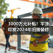 3000万元补贴！平顶山印发2024年旧房装修、厨卫等局部改造消费补贴实施细则（图1）