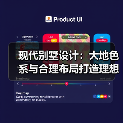 现代别墅设计：大地色系与合理布局打造理想生活空间（图4）