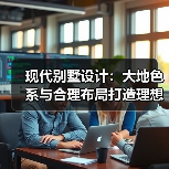 现代别墅设计：大地色系与合理布局打造理想生活空间（图3）