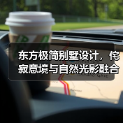 东方极简别墅设计，侘寂意境与自然光影融合（图1）