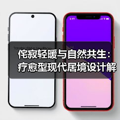 侘寂轻暖与自然共生：疗愈型现代居境设计解析