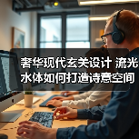 奢华现代玄关设计 流光水体如何打造诗意空间？（图3）
