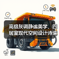 高级灰调静谧美学,四居室现代空间设计诗境(图2) 高级灰调静谧美学,四居室现代空间设计诗境(图2)