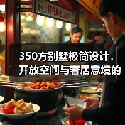 350方别墅极简设计：开放空间与奢居意境的完美平衡