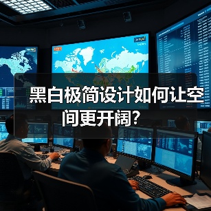 黑白极简设计如何让空间更开阔?(图2) 黑白极简设计如何让空间更开阔?(图2)