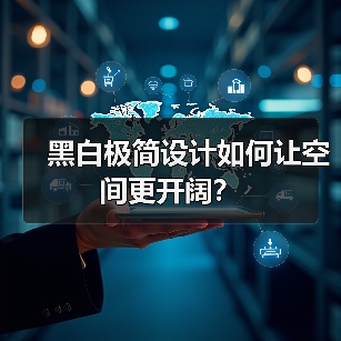 黑白极简设计如何让空间更开阔?(图4) 黑白极简设计如何让空间更开阔?(图4)