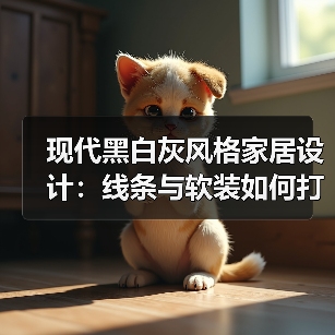 现代黑白灰风格家居设计:线条与软装如何打造简约时尚空间?(图3) 现代黑白灰风格家居设计:线条与软装如何打造简约时尚空间?(图3)