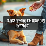 3房2厅如何打造简约通透空间?(图3) 3房2厅如何打造简约通透空间?(图3)