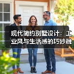 现代简约别墅设计：工业风与生活感的巧妙融合技巧（图1）