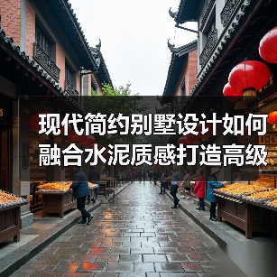 现代简约别墅设计如何融合水泥质感打造高级空间（图3）