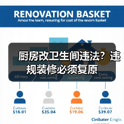 厨房改卫生间违法？违规装修必须复原（图2）
