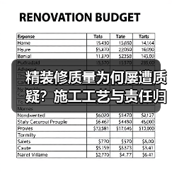 精装修质量为何屡遭质疑？施工工艺与责任归属解析（图1）
