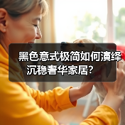 黑色意式极简如何演绎沉稳奢华家居？