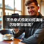 黑色意式极简如何演绎沉稳奢华家居？（图4）