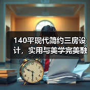 140平现代简约三房设计，实用与美学完美融合（图4）