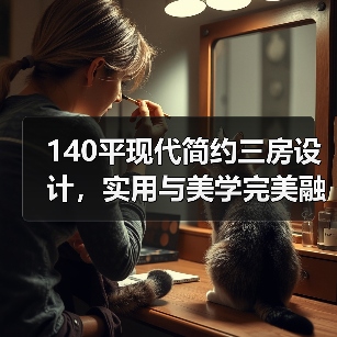 140平现代简约三房设计，实用与美学完美融合（图3）