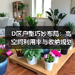 D区户型巧妙布局:高空间利用率与收纳规划解析(图2) D区户型巧妙布局:高空间利用率与收纳规划解析(图2)