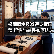 极简原木风邂逅克莱因蓝 理性与感性如何达成视觉和解？