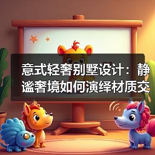 意式轻奢别墅设计：静谧奢境如何演绎材质交响？（图1）