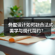 叠墅设计如何融合法式美学与现代简约?(图3) 叠墅设计如何融合法式美学与现代简约?(图3)