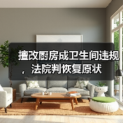 擅改厨房成卫生间违规,法院判恢复原状(图4) 擅改厨房成卫生间违规,法院判恢复原状(图4)