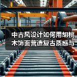 中古风设计如何用胡桃木饰面营造复古质感与温暖空间？