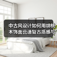 中古风设计如何用胡桃木饰面营造复古质感与温暖空间?(图4) 中古风设计如何用胡桃木饰面营造复古质感与温暖空间?(图4)