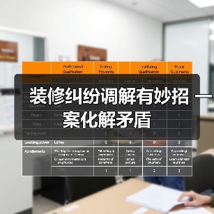 装修纠纷调解有妙招 一案化解矛盾(图2) 装修纠纷调解有妙招 一案化解矛盾(图2)