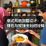 意式风格别墅设计：大理石与玫瑰金如何诠释优雅与轻奢？（图4）