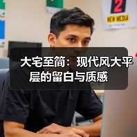 大宅至简：现代风大平层的留白与质感