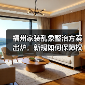 福州家装乱象整治方案出炉，新规如何保障权益？