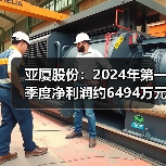 亚厦股份:2024年第一季度净利润约6494万元,同比增加4.54%(图4) 亚厦股份:2024年第一季度净利润约6494万元,同比增加4.54%(图4)