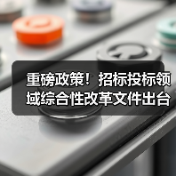 重磅政策!招标投标领域综合性改革文件出台(图2) 重磅政策!招标投标领域综合性改革文件出台(图2)