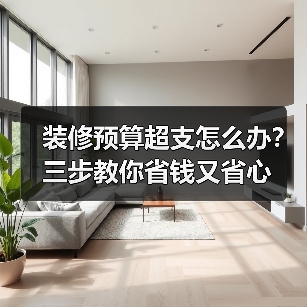 装修预算超支怎么办？三步教你省钱又省心（图1）