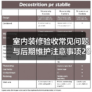 室内装修验收常见问题与后期维护注意事项2026(图2) 室内装修验收常见问题与后期维护注意事项2026(图2)