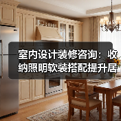 室内设计装修咨询：收纳照明软装搭配提升居住舒适度