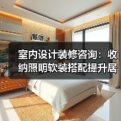 室内设计装修咨询：收纳照明软装搭配提升居住舒适度