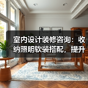 室内设计装修咨询：收纳照明软装搭配，提升居住舒适度