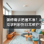 装修需求把握不准？从需求判断到日常维护5步搞定