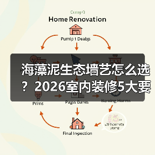 海藻泥生态墙艺怎么选?2026室内装修5大要点与避坑指南(图3) 海藻泥生态墙艺怎么选?2026室内装修5大要点与避坑指南(图3)