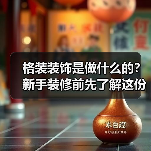 格装装饰是做什么的？新手装修前先了解这份服务范围说明