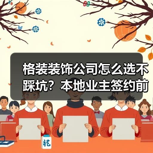 格装装饰公司怎么选不踩坑？本地业主签约前要看的5个判断标准